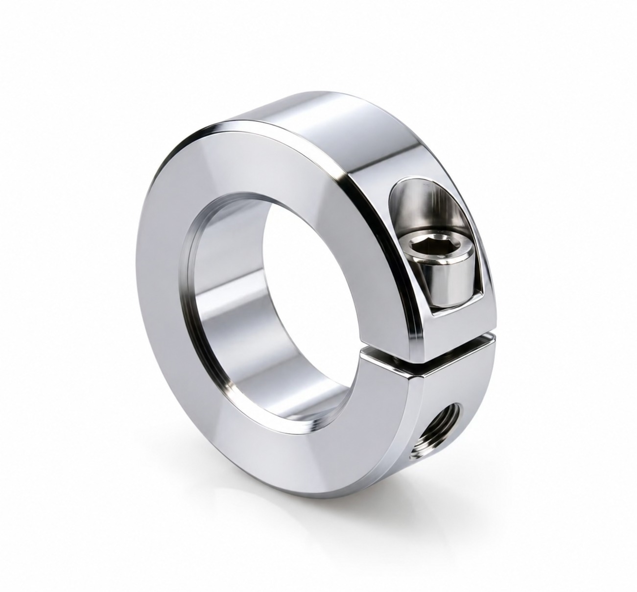 Hard chrome plated hydraulic collar