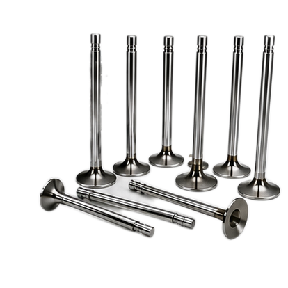 Hard chrome plated inlet and exhaust engine valves