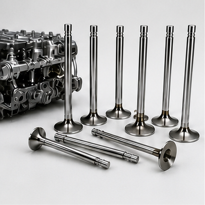 Hard chrome plated engine valves
