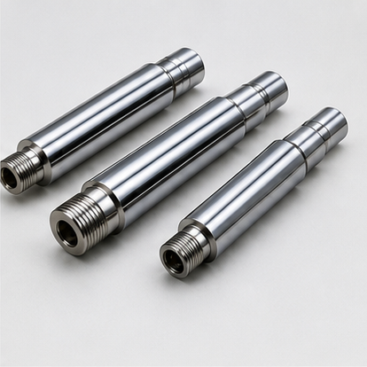 Hard chrome plated piston shafts